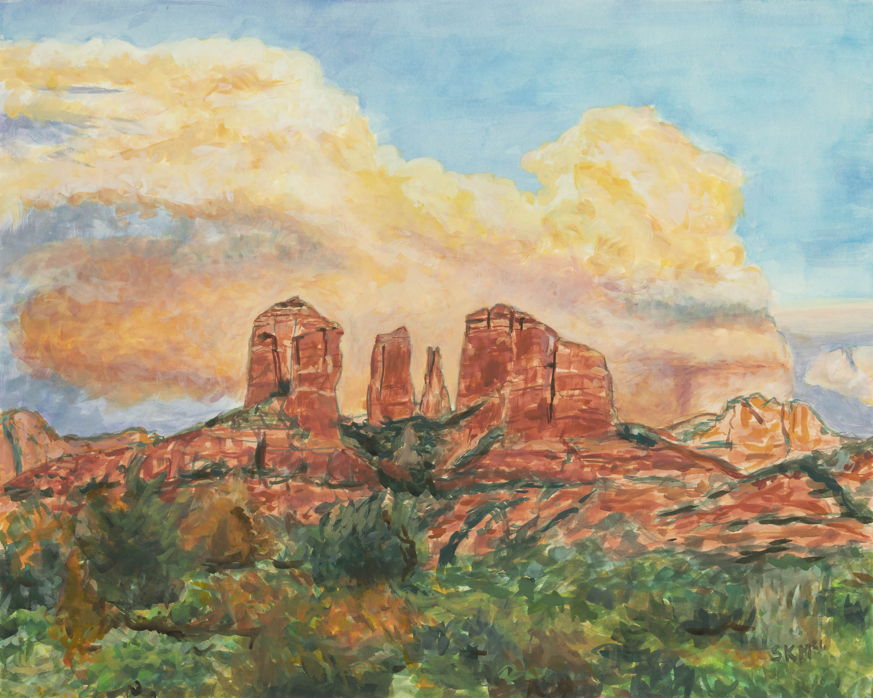 Sunset over Cathedral